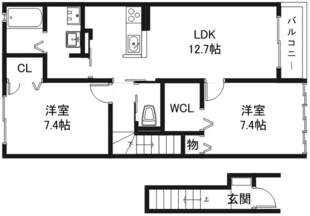 ハイフィールドの物件間取画像